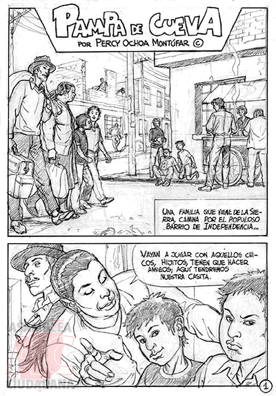 Historieta Pampa de Cueva — página 1
